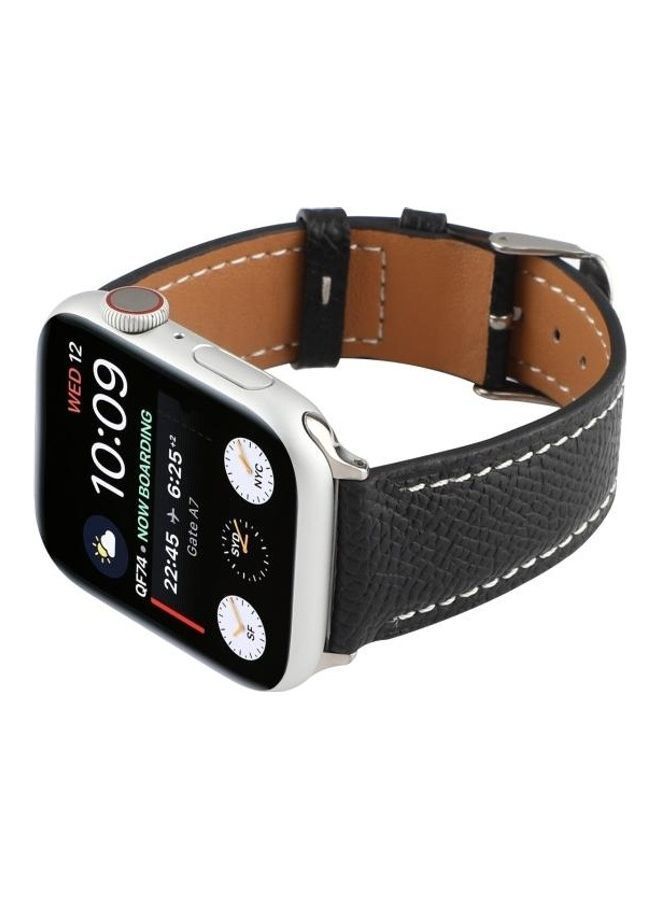 نيبمينينت سوار ساعة بديل بتصميم عرقي لسلسلة ساعات أبل 1/2/3/4/5/6/7/SE مقاس 38/40/41 مم أسود - Image 3