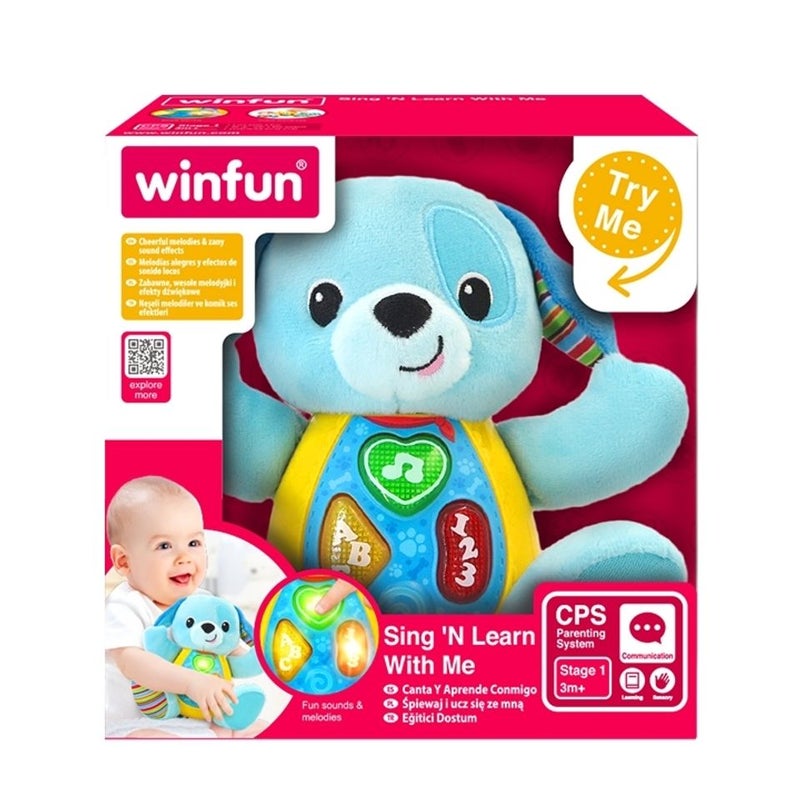WINFUN Sing 'N Learn With Me - Blueberry Pup 000686