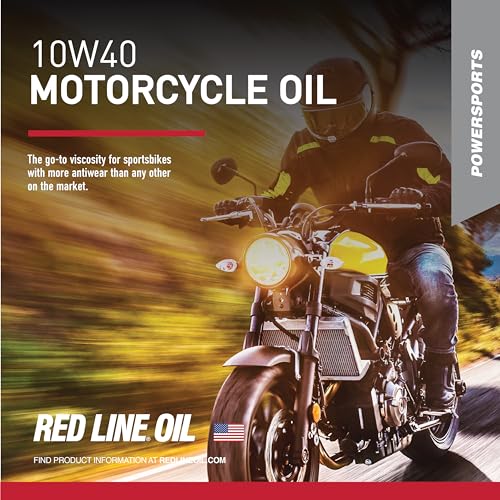 Red Line 42404 10W40 Synthetic Motorcycle Motor Oil 1 Quart - Image 3