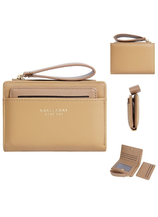 baellerry Korean Women's Purse Short Zipper Fashion Advanced Sense Wallet Multi-card Bag Female  - Image 1
