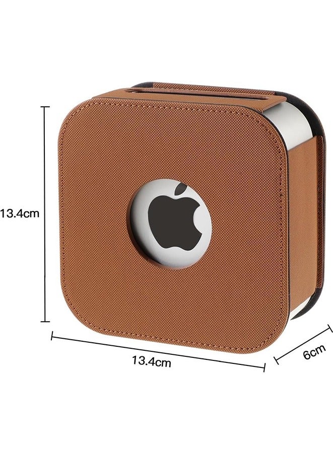 Apple mac Mini 2024 Leather Case Protective Case - grey - Image 2