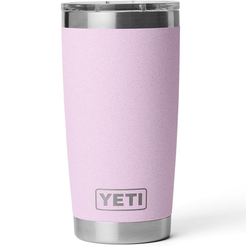 YETI Rambler 20 oz Tumbler, Stainless Steel, Vacuum Insulated with MagSlider Lid, Cherry Blossom - Image 1