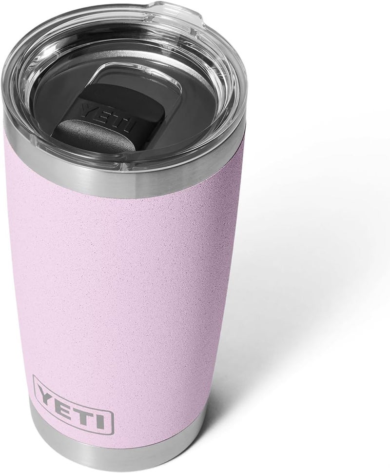 YETI Rambler 20 oz Tumbler, Stainless Steel, Vacuum Insulated with MagSlider Lid, Cherry Blossom - Image 3