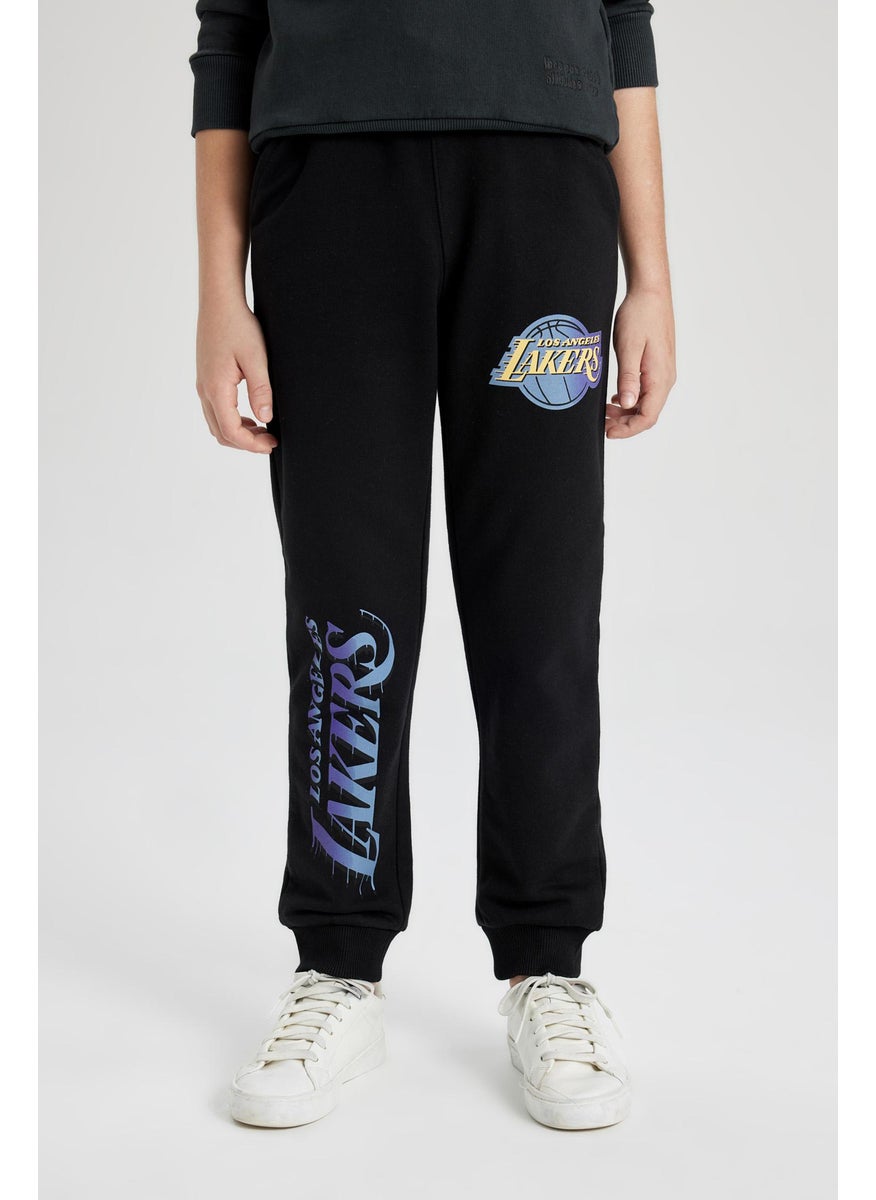 DeFacto Boy Regular Fit NBA Los Angeles Lakers Licensed Normal Waist Trousers  - Image 4