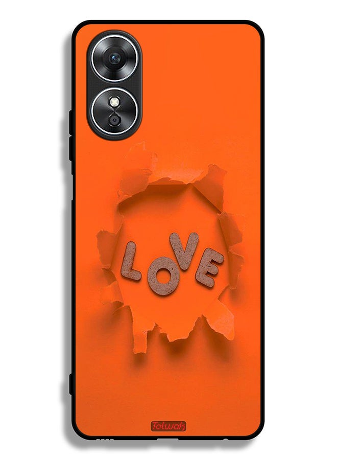 Tolwak Oppo A17 Protective Case Cover Love - Image 2
