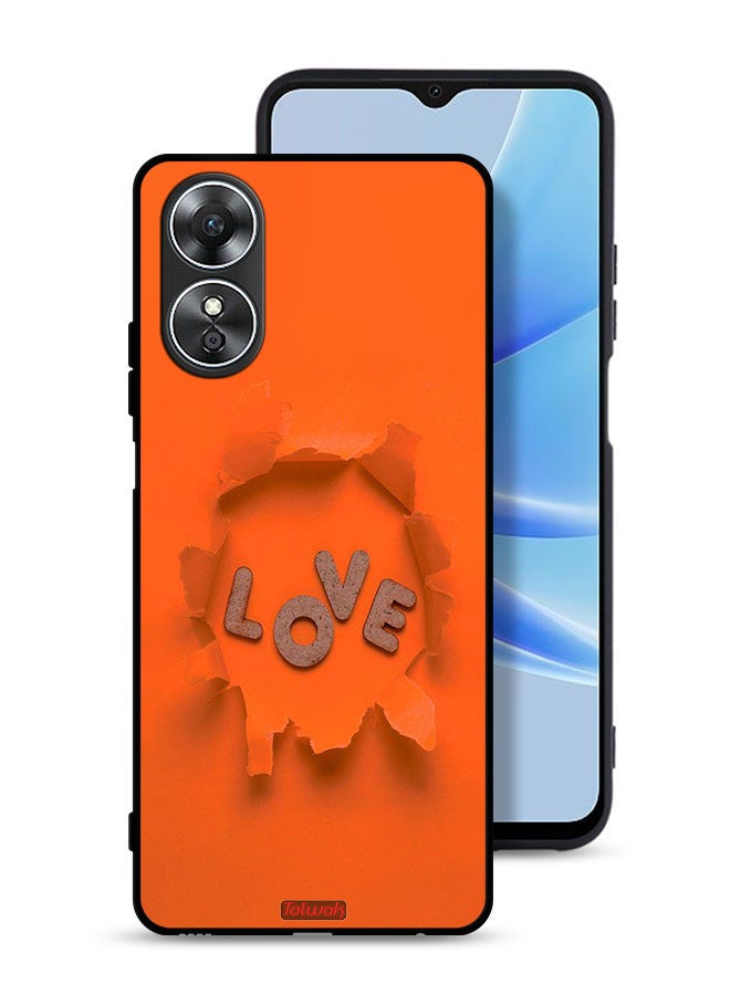Tolwak Oppo A17 Protective Case Cover Love - Image 1