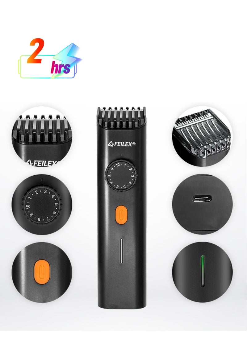 فيليكس ماكينة حلاقة كهربائية لاسلكية 20 مستوى قابلة للتعديل FXHT-7100 أسود - Image 1