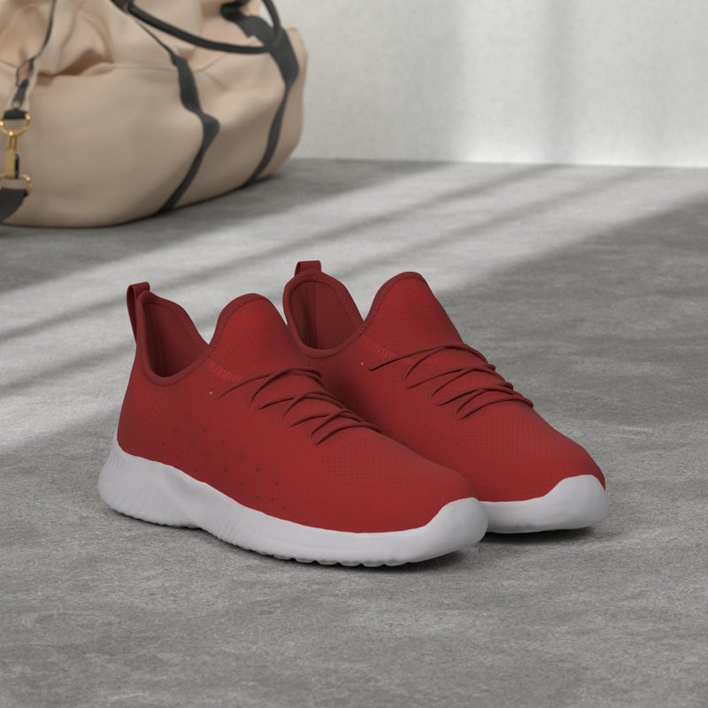 Feethit Mens Slip On Walking Shoes Lightweight Breathable Non Slip Running Shoes Comfortable Fashion Sneakers for Men Red Size 12 - Image 3
