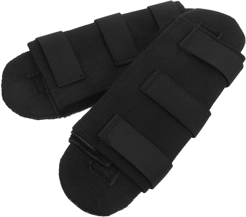 2Pcs Black Backpack Shoulder Strap Cushion Pads Pressure Relief Enhanced Comfort for Prolonged Outdoor Use - Image 1