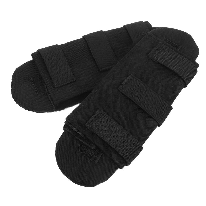 2Pcs Black Backpack Shoulder Strap Cushion Pads Pressure Relief Enhanced Comfort for Prolonged Outdoor Use - Image 2