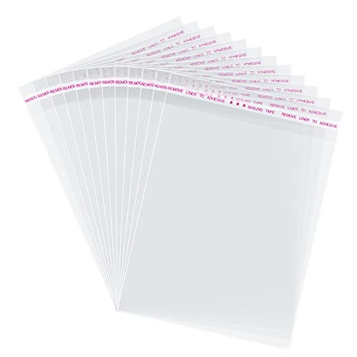 Morepack Self Sealing Cellophane Bags,5x7 Inches 200 Pcs Clear Resealable Cookie Bags Self Adhesive for Packaging Cookies,Favors, Products - Image 1