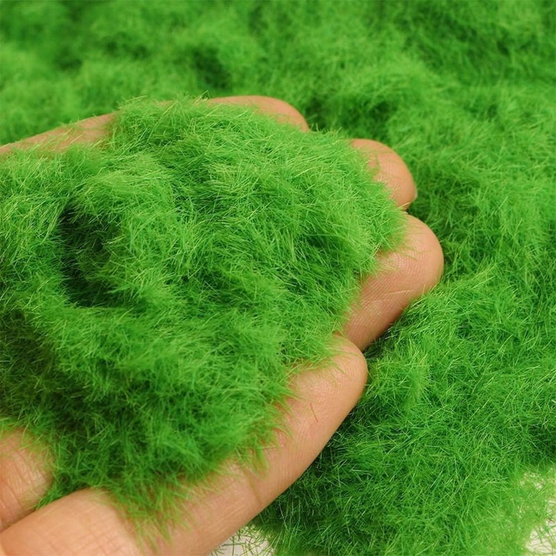 Tdas 100 Grams Artificial Grass Moss Powder Green Simulated Fake DIY Mini Fairy Garden Miniatures Landscape Mini Indoor Flowers and Grass Pots Fairy Decoration - Image 1