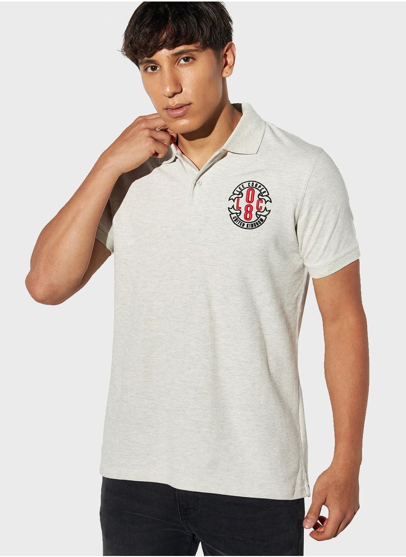 Lee Cooper - Embroidered Logo Polo - Image 1