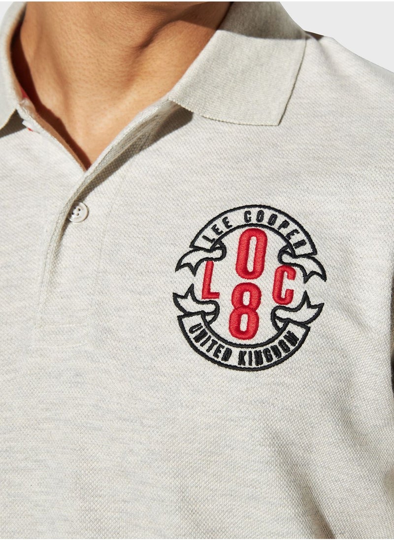 Lee Cooper - Embroidered Logo Polo - Image 1