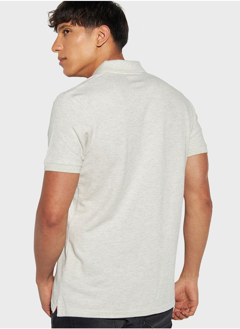 Lee Cooper - Embroidered Logo Polo - Image 1