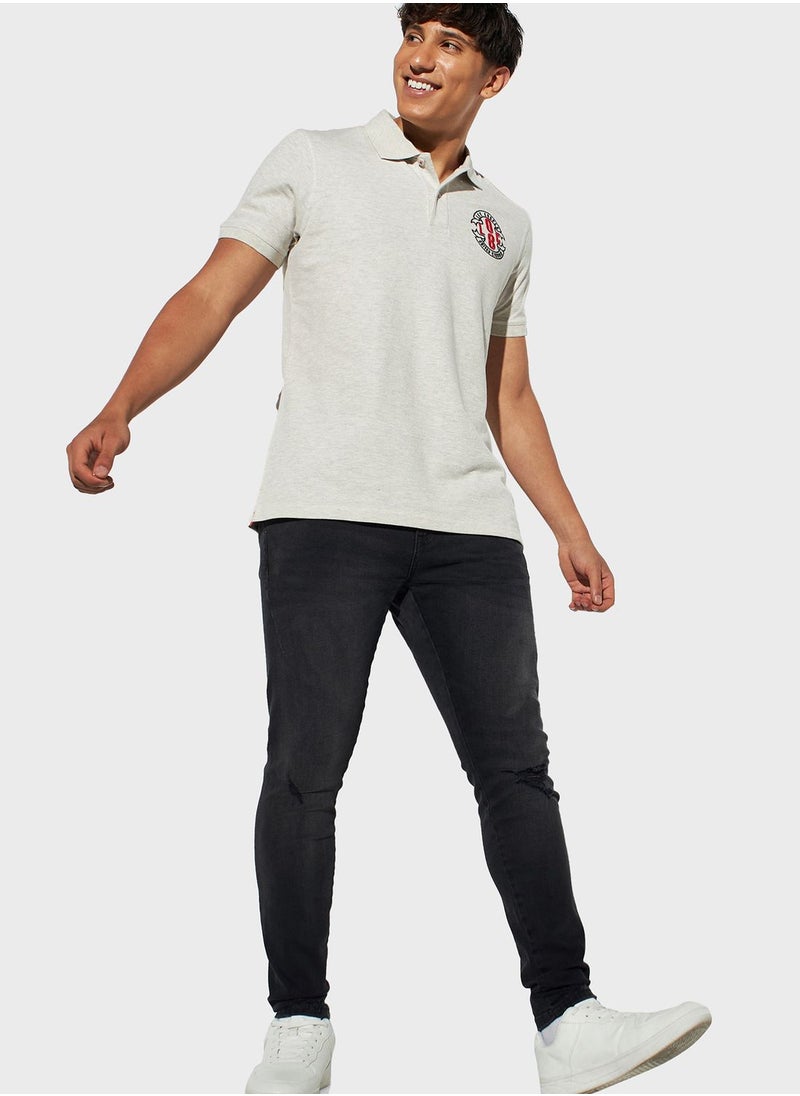 Lee Cooper - Embroidered Logo Polo - Image 1