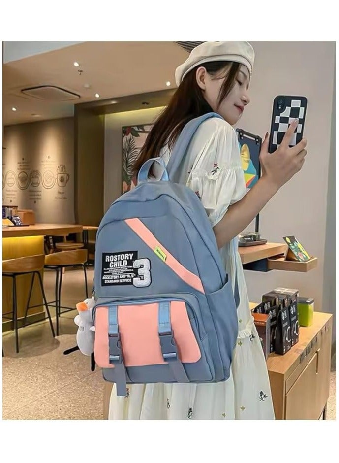 Girls Backpack School Bags Back to School Backpack Large Capacity College Backpack Laptop Backpack School Supplies Backpack Multi-Pocket (42 * 30 * 13cm)  - Image 5