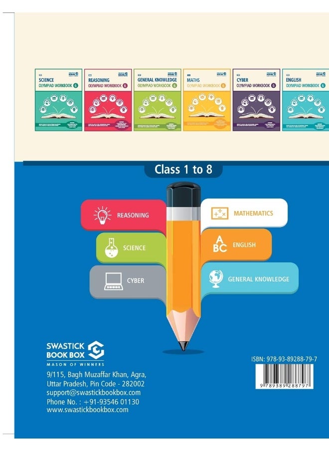Swastick Book Box All in One Olympiad Workbook for Reasoning, Maths & Science - Class 6  - Image 2