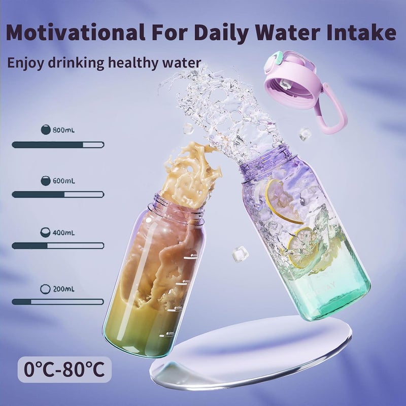 SHOTAY Sports Water Bottles 1L With USA Tritan Material 100% BPA Free And Leakproof - Image 5