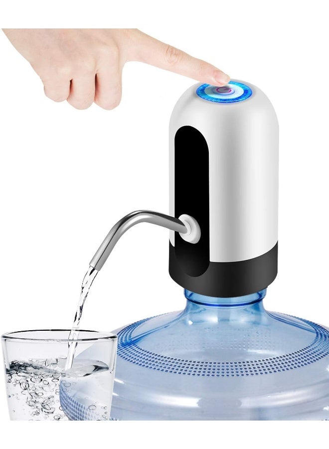 Water Jug Pump, Electric Bottle USB Charging Automatic Drinking Pump for Universal 3-5 Gallon Bottle, Portable Dispenser Camping - Image 1