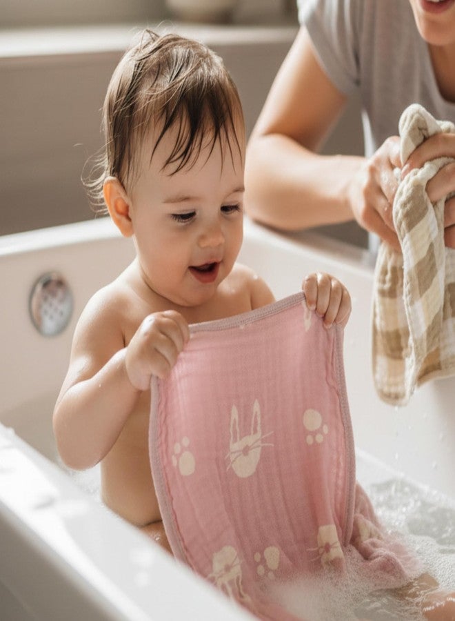 HardNok Ultra-Soft Muslin Baby Burp Cloths - 6-Pack - Image 5