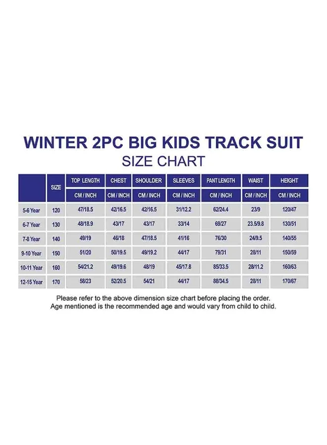 LITTLE SURPRISE BOX Casual Cream & Black Big Heart 2Pcs Track Suit Set For Kids & Tweens