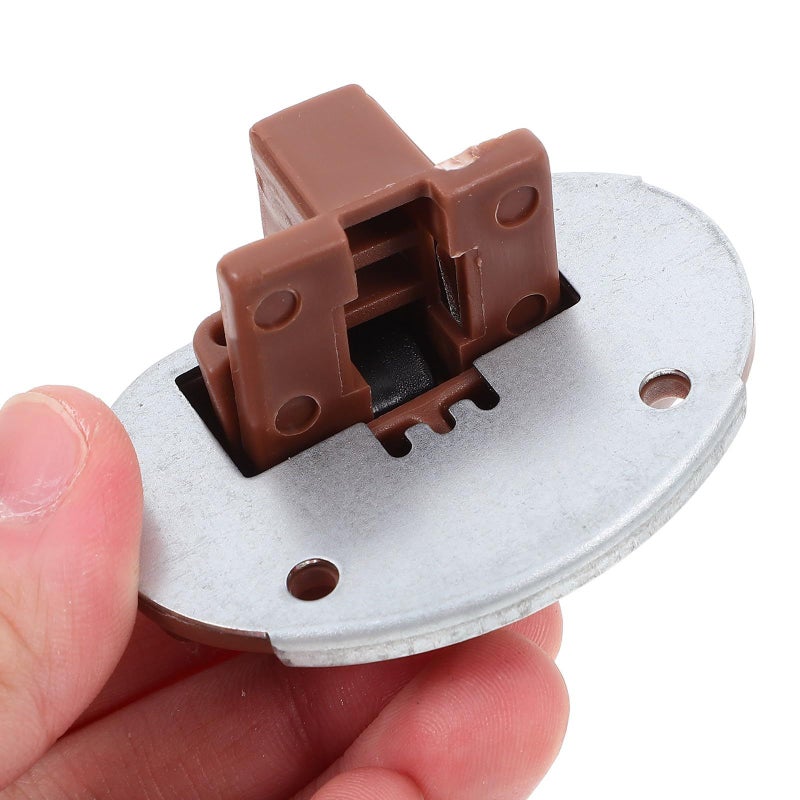 2 Sets Metal Drawer Slide Stoppers With Screws Kitchen Cabinet Replacement Kit - Image 5