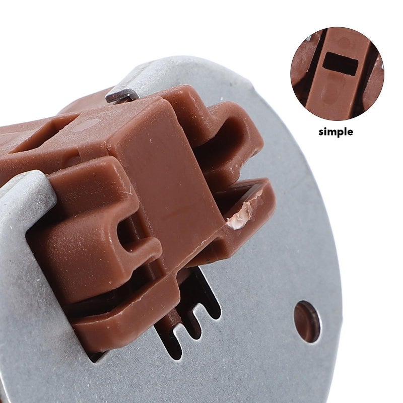 2 Sets Metal Drawer Slide Stoppers With Screws Kitchen Cabinet Replacement Kit - Image 4