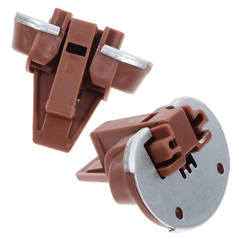 2 Sets Metal Drawer Slide Stoppers With Screws Kitchen Cabinet Replacement Kit - Image 2