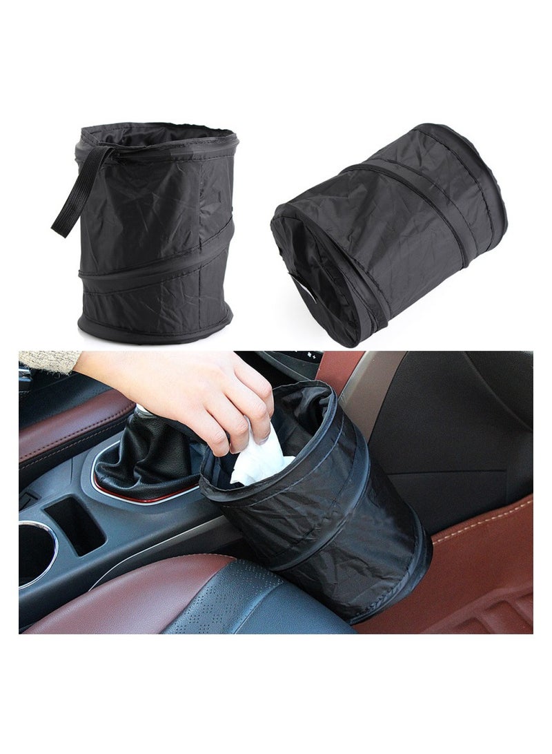 Portable Folding Car Trash Can Universal Collapsible Car Garbage Bin Wastebasket Hanging Travel Storage Box Bag  - Image 1