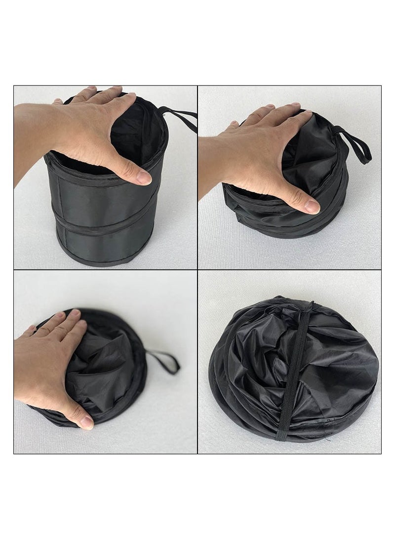 Portable Folding Car Trash Can Universal Collapsible Car Garbage Bin Wastebasket Hanging Travel Storage Box Bag  - Image 2