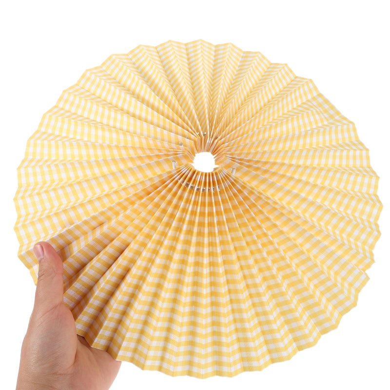 Pleated Fabric Lampshade For Floor Lamps Rotatable Iron Frame Lampshade Cover For Bedroom And Living Room Lighting - Image 2