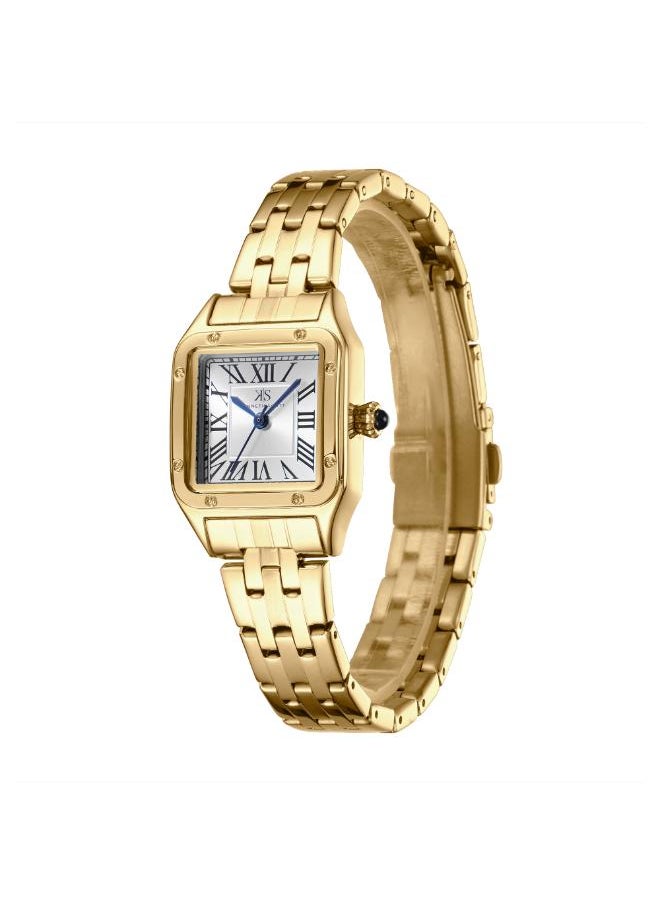 KENNETH SCOTT Women's Analog Display Watch With Gold Stainless Steel Strap - K25512-GBGW  - Image 2