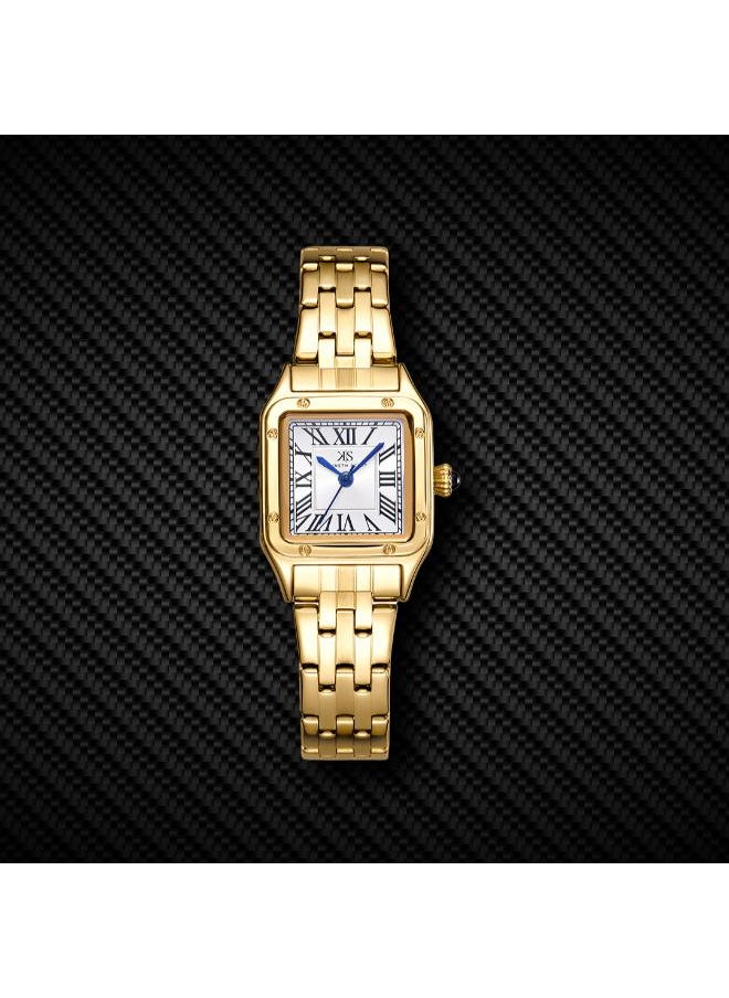 KENNETH SCOTT Women's Analog Display Watch With Gold Stainless Steel Strap - K25512-GBGW  - Image 4