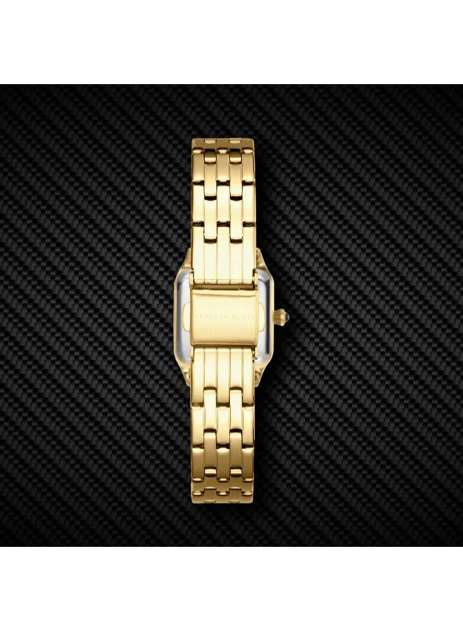 كينيث سكوت Women's Stainless Steel Analog Watch K25512-GBGW - 23.5 mm