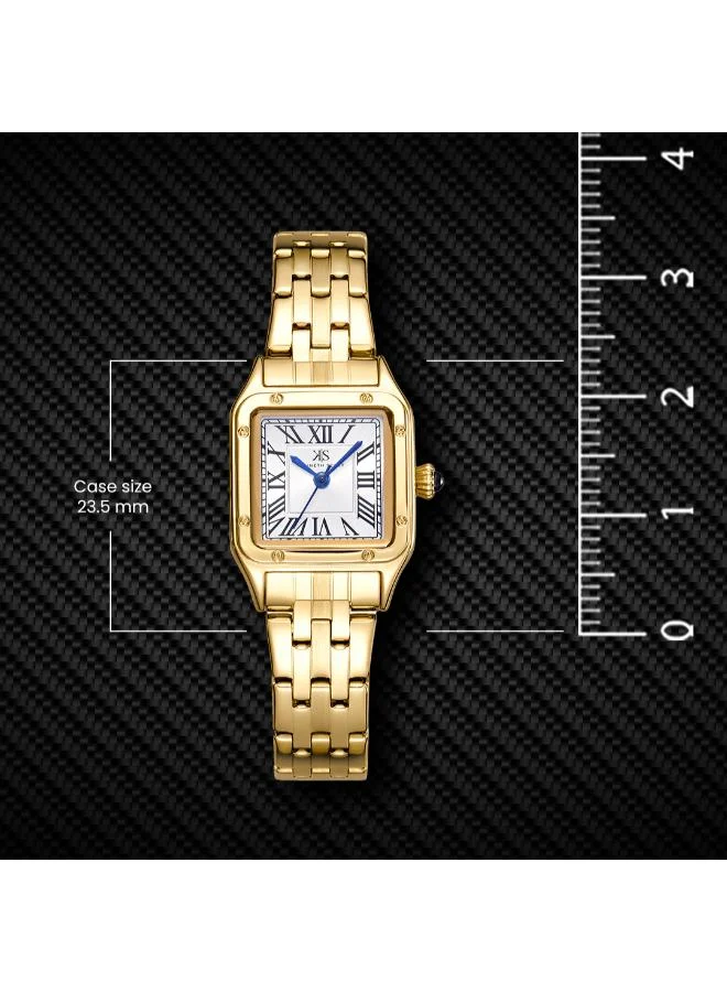 KENNETH SCOTT Women's Stainless Steel Analog Watch K25512-GBGW - 23.5 mm