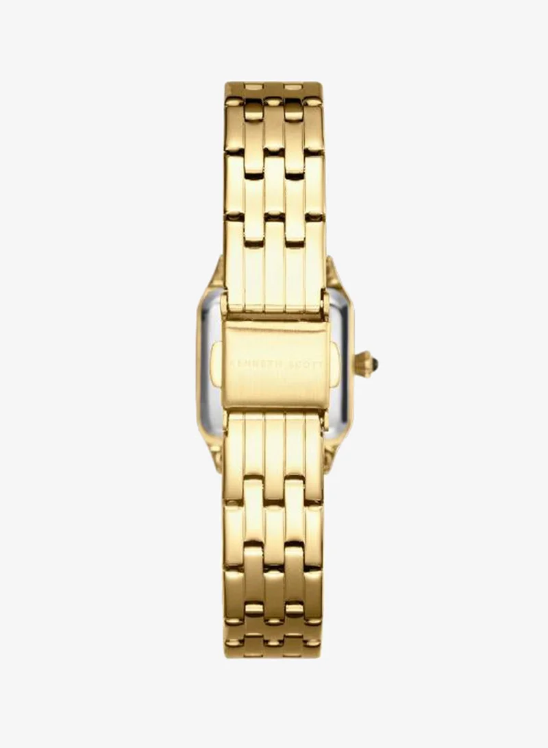 Kenneth Scott  Women's Stainless Steel Analog Watch K25512-GBGW - 23.5 mm for Women | Best Price UAE