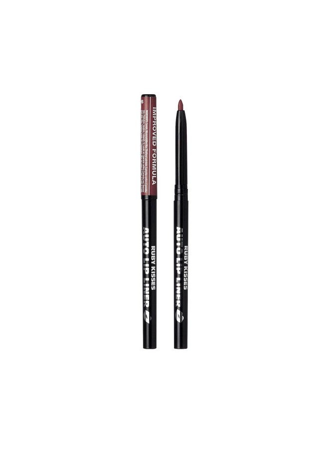 Ruby Kisses Auto Lip Liner Pencil Long Lasting Smooth Application Mechanical Lip Liner Pencil 3 Pack (Cocoa) - Image 3