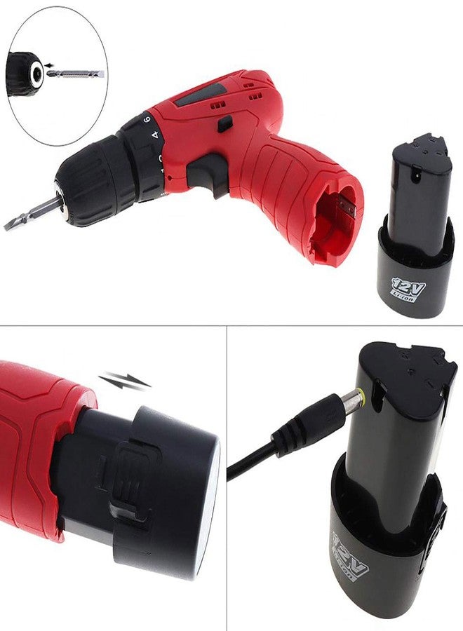 MLD 10 mm Keyless Chuck 12V Cordless Drill/Screwdriver with 5pcs Masonry Drill Bit Set and PH2(+/-) 10pcs Bits (Color-Multi, Material- Plastic,Size -compact) - Image 5