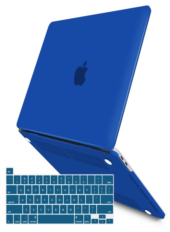 IBENZER Compatible with MacBook Pro 13 Inch Case M2 M1 2026 2025 2024 2023 2022 A2338 A2289 A2251 A2159 A1989 A1706 A1708, Hard Shell Case & Keyboard Cover for Mac Pro 13, Klein Blue,T13KLBL+1 - Image 1