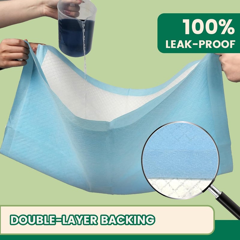 IMMCUTE Puppy Pee Pads 30"x28",50 Count - Dog Pee Pads Double Layer Leak-Proof ,Large Thicker Super Absorbent Dog Pads,Pet Potty Pads for Dogs,Disposable Pet Training Pads - Image 5