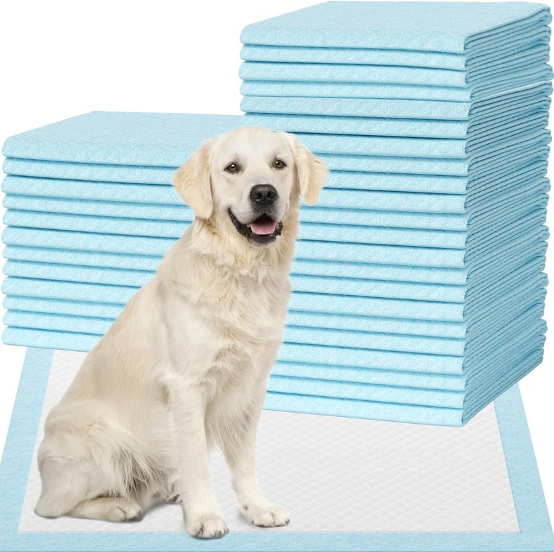 IMMCUTE Puppy Pee Pads 30"x28",50 Count - Dog Pee Pads Double Layer Leak-Proof ,Large Thicker Super Absorbent Dog Pads,Pet Potty Pads for Dogs,Disposable Pet Training Pads - Image 1