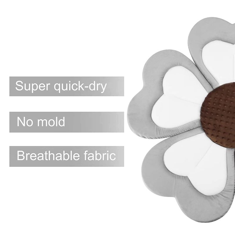 PandaEar Soft Baby Bath Flower for Sink Newborn, Portable Baby Bath Pad Bathtub Cushion, Safe Flower Tub Sink Bath Mat for Baby Infant - Image 5