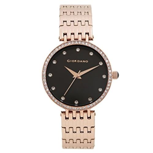 Giordano Analog Stylish Watch for Women Water Resistant Fashion Watch Round Shape with 3 Hand Mechanism Wrist Watch for Girls & Ladies to Compliment Your Look/Ideal Gift for Female - A2045 - Image 1