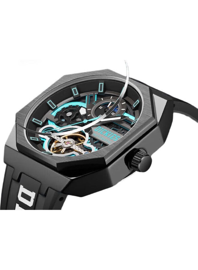Dickies Mechanical Watch Men'S Automatic Hollow Watch Black Gift Box Model For Boyfriend Cl-485P1-12Jx(A) - Image 3