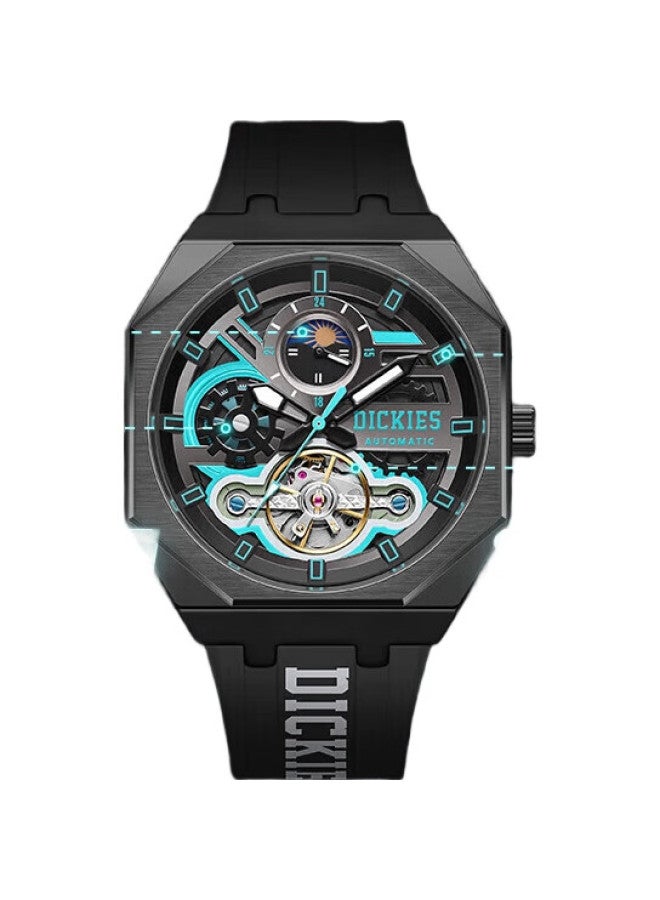 Dickies Mechanical Watch Men'S Automatic Hollow Watch Black Gift Box Model For Boyfriend Cl-485P1-12Jx(A) - Image 2