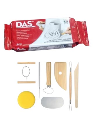 500g White  with 8-Piece Modeling Set