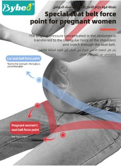 Bybeo Pregnancy Seat Belt,  Maternity Car Belt Adjuster, Breathable Seats Bump Strap for Pregnant Women, Protect Unborn Babies, Prevent Compression and Protect Belly of Abdomen, A Must Have for Maternity  - Image 5