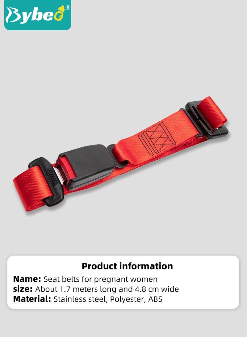 Pregnancy Seat Belt,  Maternity Car Belt Adjuster, Breathable Seats Bump Strap for Pregnant Women, Protect Unborn Babies, Prevent Compression and Protect Belly of Abdomen, A Must Have for Maternity