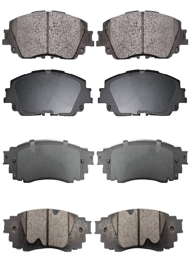 EXPPOWER Replacement for Front and Rear Ceramic Disc Brake Pad Set 18-22 Toyota Camry Hybrid/XLE/XSE 19-22 Rav4 Lexus ES350 ES250 UX200 UX250h（D1879+D2076） - Image 1